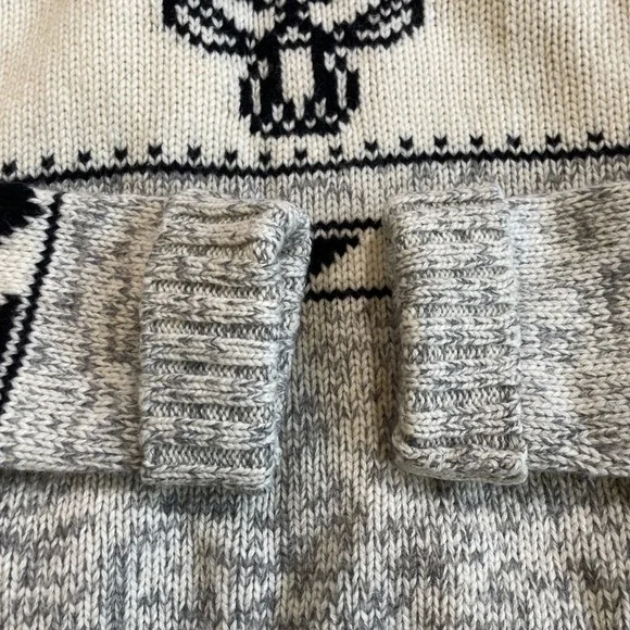 Women's TNA Aritzia Sea To Sky Lambs Wool Sweater Full Zip Cowichan Small - Picture 11 of 11